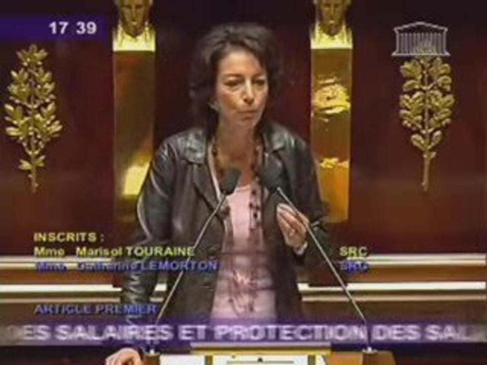 Sarko-UMP vs Salaires+ Marisol Touraine 30-04-2009
