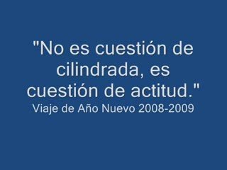 No es cuestion de cilindrada. Es cuestion de actitud.