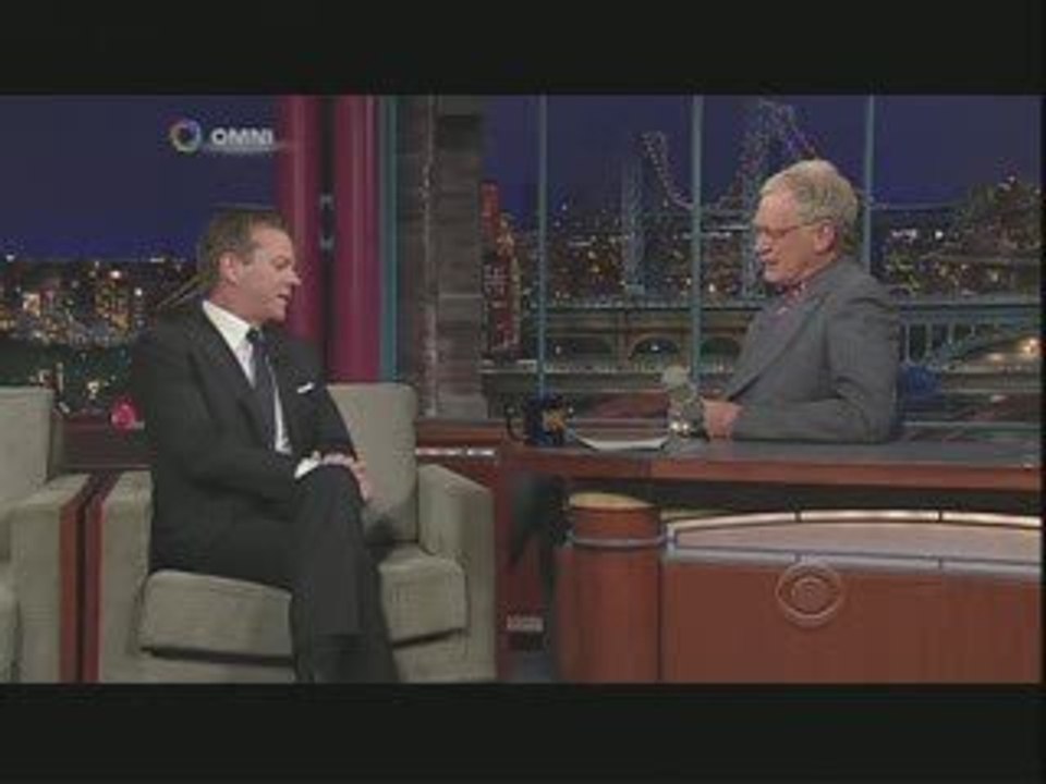 Kiefer Sutherland - David Letterman - May 1st, 2009