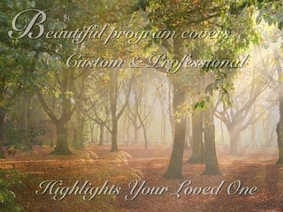 Funeral Programs | Funeral Program Templates