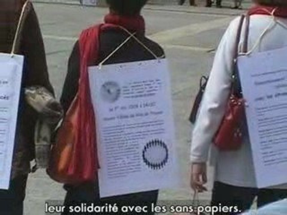 Le cercle de silence à Troyes