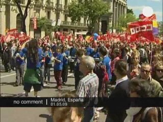 Défilé du premier mai à Madrid, Espagne