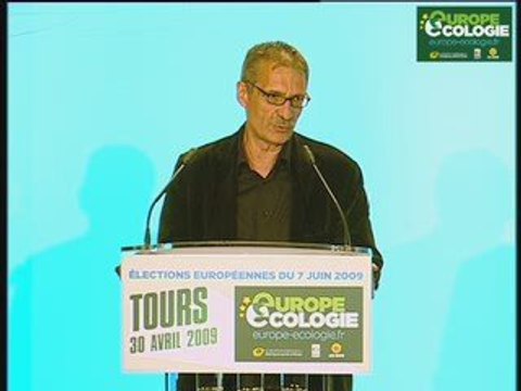 Jean-Paul Besset en meeting à Tours