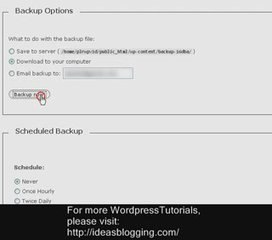 Wordpress Backup Tutorial