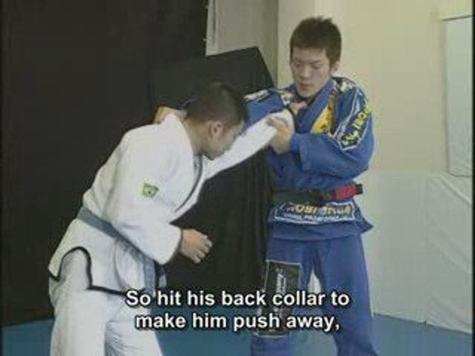 Juji gatame à la volée