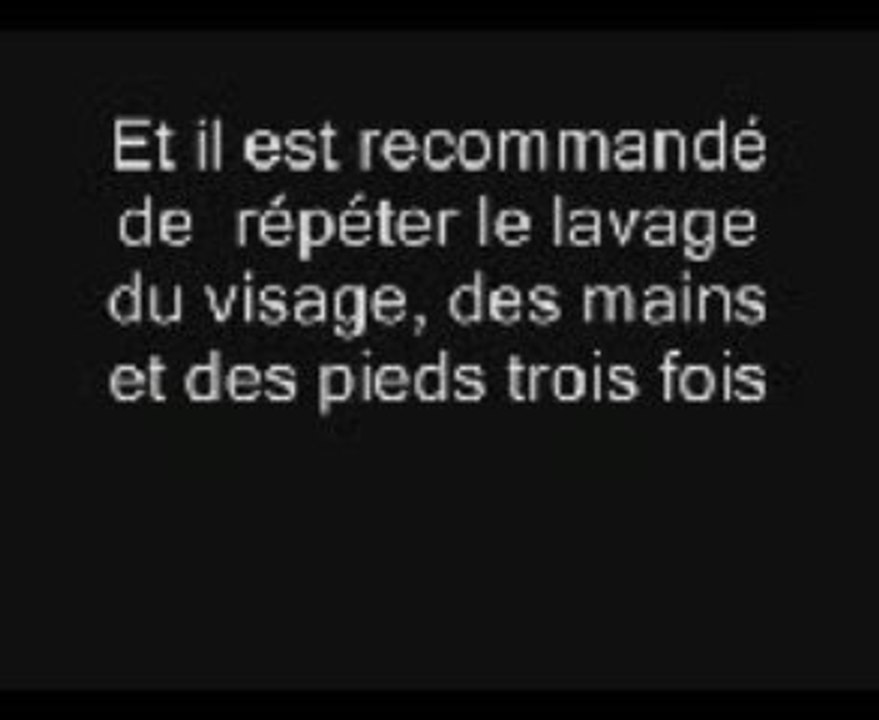 Obligations ablutions