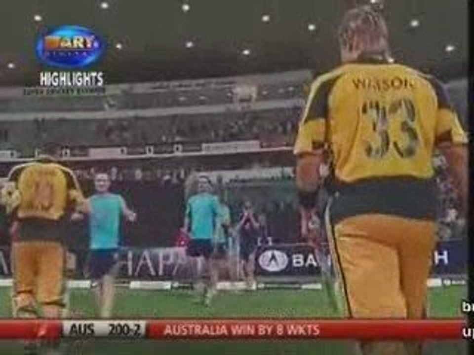 Pakistan v Australia 4th ODI Pt 5