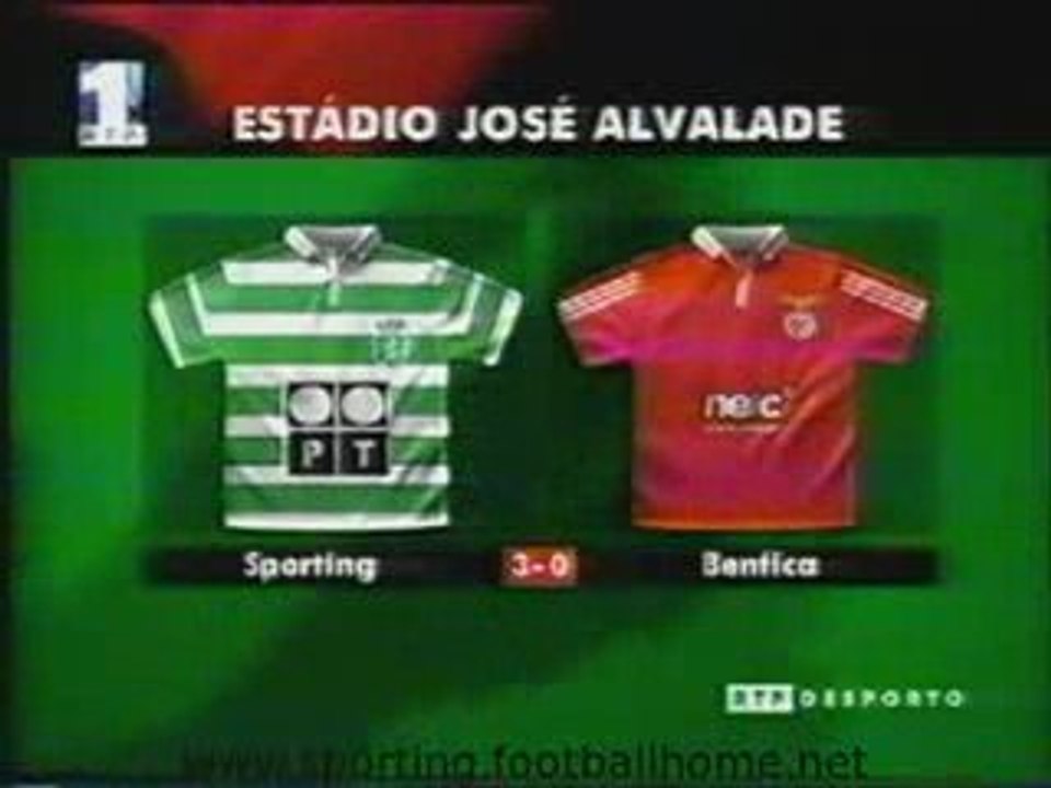 Sporting - 3 Benfica - 0 de 2000/2001