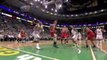 NBA Rajon Rondo throws a wonderful pass to Glen Davis during
