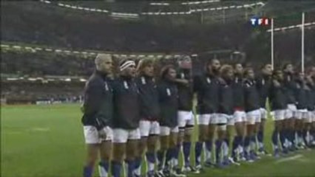 France - Nouvelle Zélande avec les hymnes et le Haka 2007