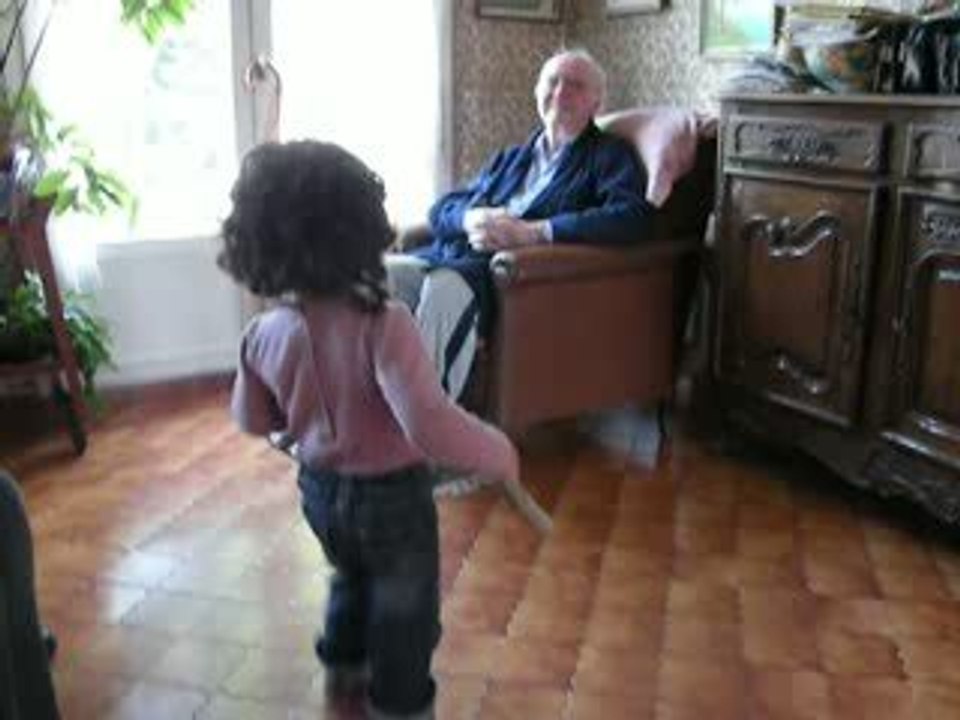 Prisca et grand-papi(papou)