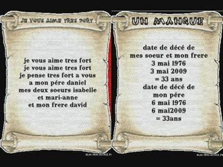 POUR vous un manque a ma vie