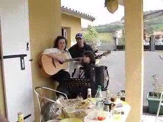 Lisa avec Laure et moi sur du folklore irlandais