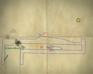 Crayon Physics Deluxe : Niveaux en un seul dessin