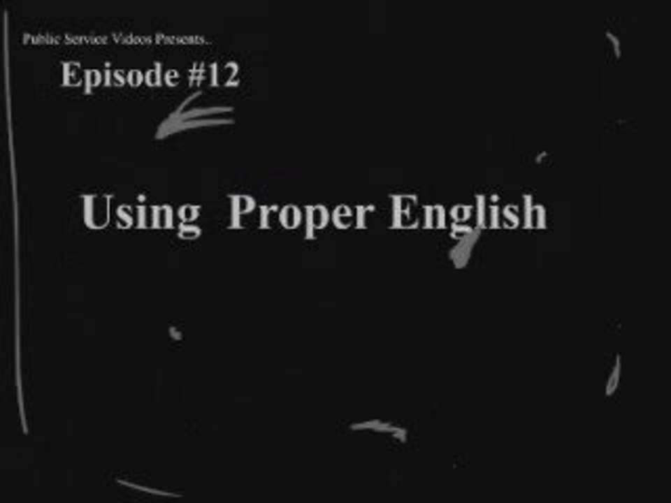 PSV Presents:- 'Fuck' Using 'proper' English...