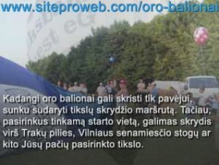 Skrydis oro balionu, oro balionai