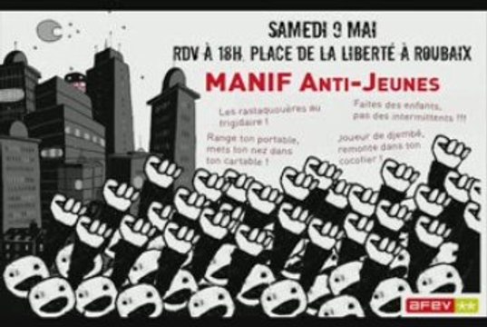 Video manif anti jeunes