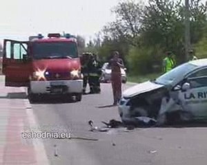 Zderzenie samochodów w Sandomierzu