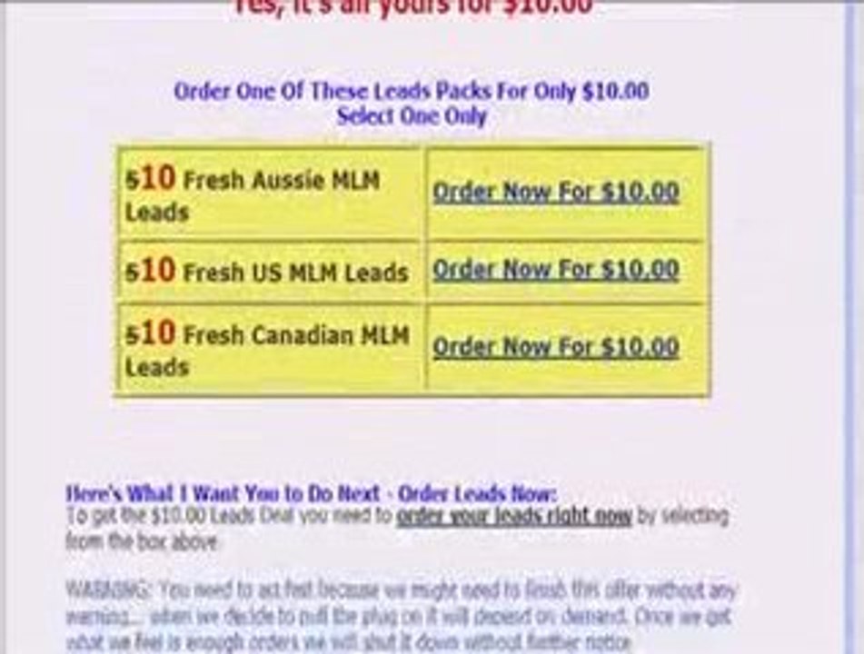 MLM Leads  Benefits of Bundled MLM Leads