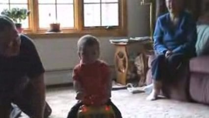 Dominick in VT playing with his Grandparents