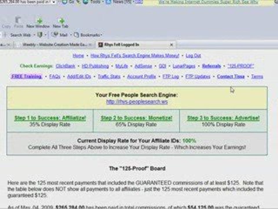 People Search Get Paid today ! commissions of at least $1...