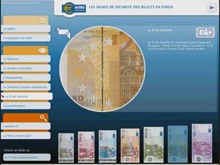 Signes de sécurité des billets en euro