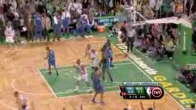 NBA Rajon Rondo loses the ball then hustles on the floor to