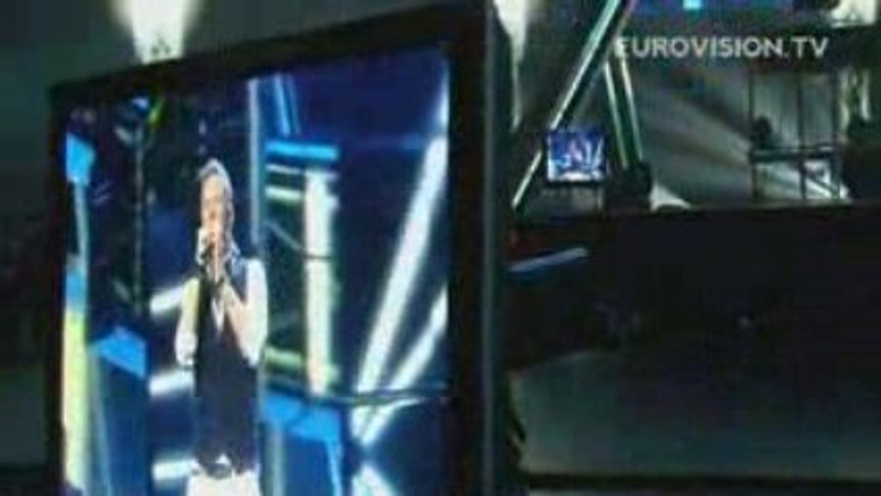 Brinck's first rehearsal (impression) at the 2009 Eurovision