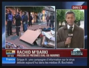Blocage des Prisons - Fleury Mérogis - BFM TV - 5 mai 2009
