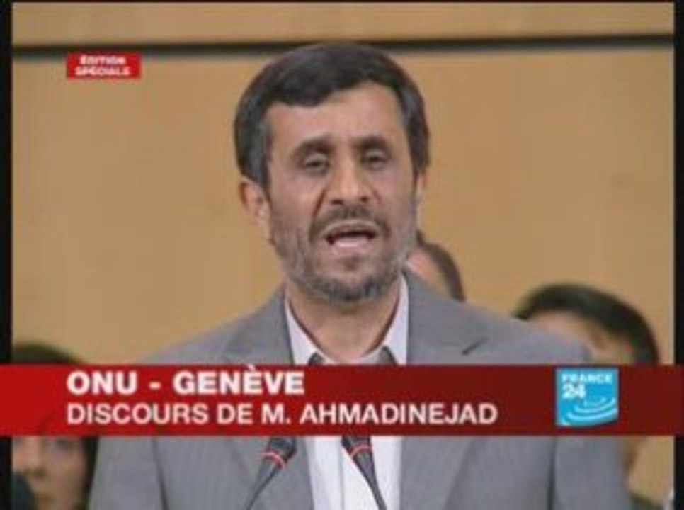 Discours de Mahmoud Ahmadinejad durbanII geneve-ONU