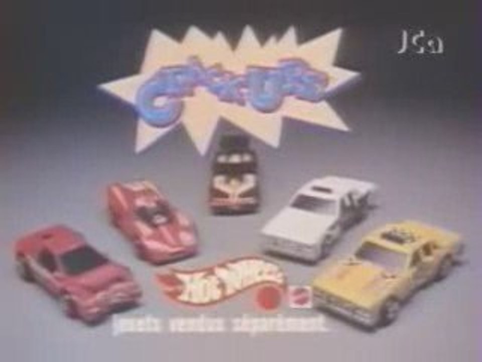 Pub voitures Hotwheels CrackUps années 80