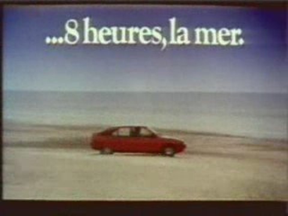 Pub Citroën BX années 80