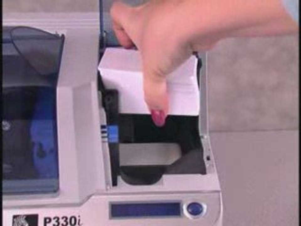 Zebra P330i - Loading PVC  Cards