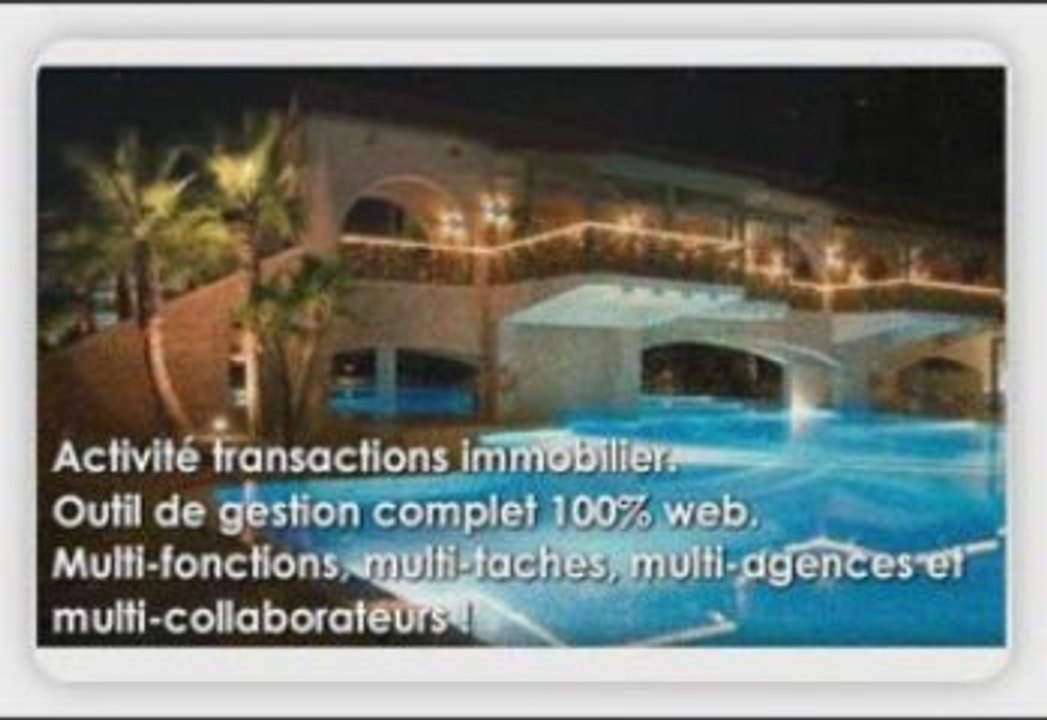 Logiciel immobilier:agences,transactions immobilières
