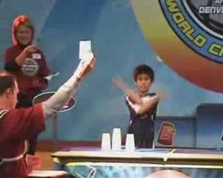 World’s fastest cup stacker