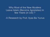 75% of New Muslims become Apostates - Muslim scholars admit.