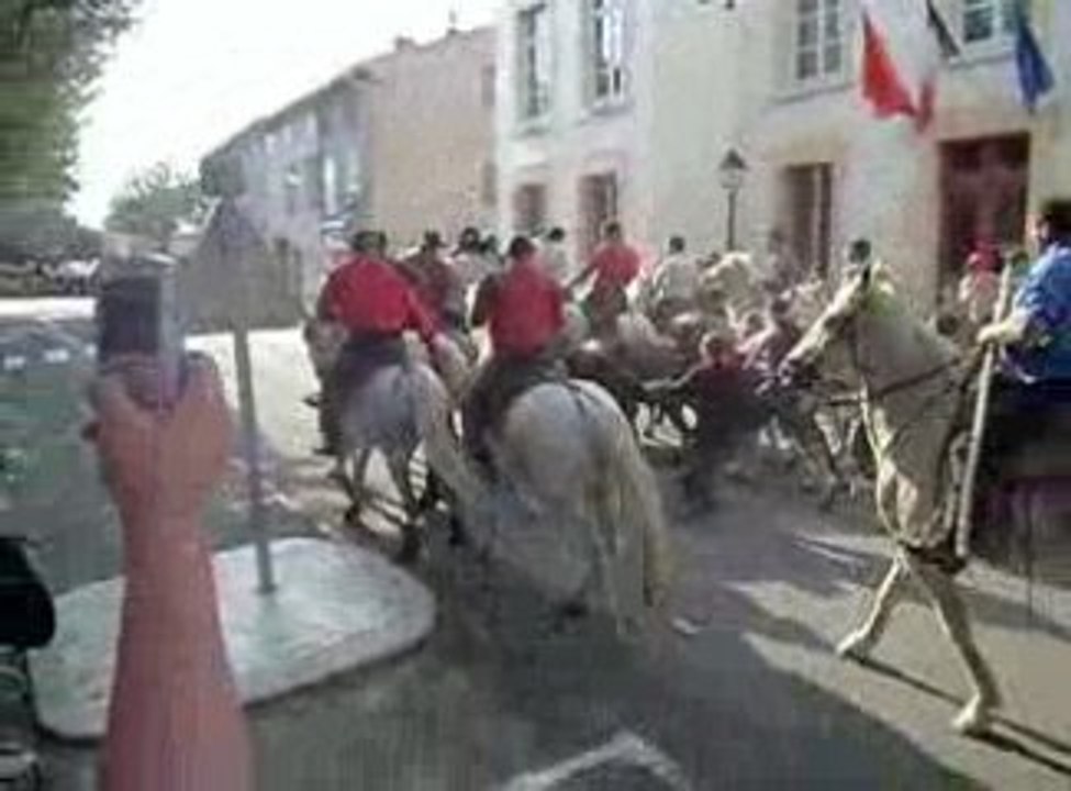 Feria azille 2009, abrivado, manade jean lafon