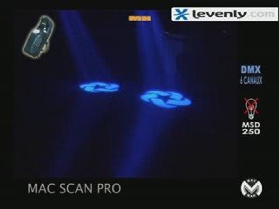 Jeu de lumière scanner Mac Scan Pro MAC MAH by Levenly.com