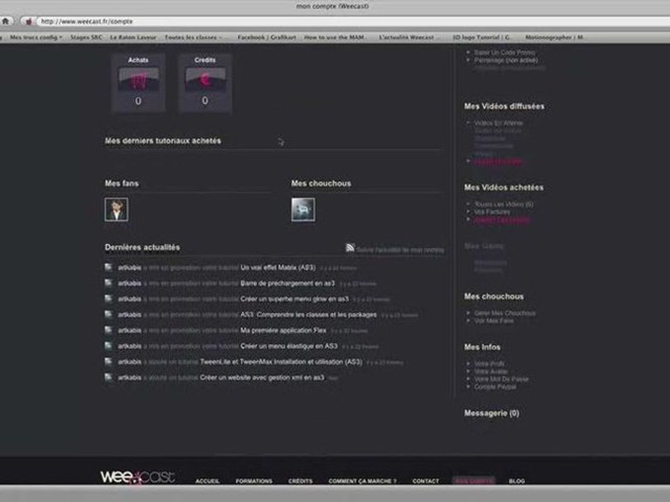 Les fans sur Weecast