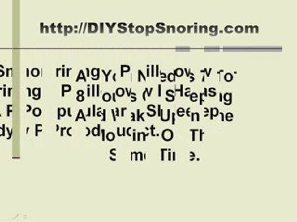 reduce snoring