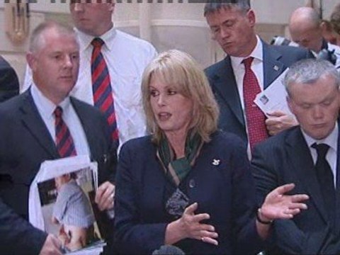 Joanna Lumley and Phil Woolas do battle over the Gurkhas