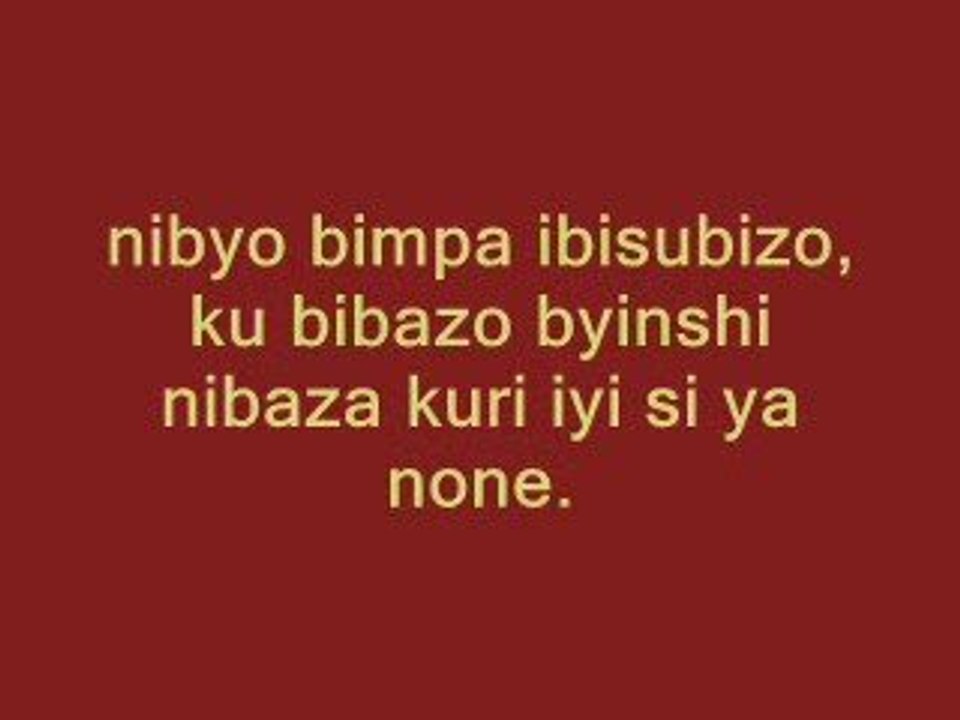 Kizito Mihigo - Ibisubizo by'Ubuzima