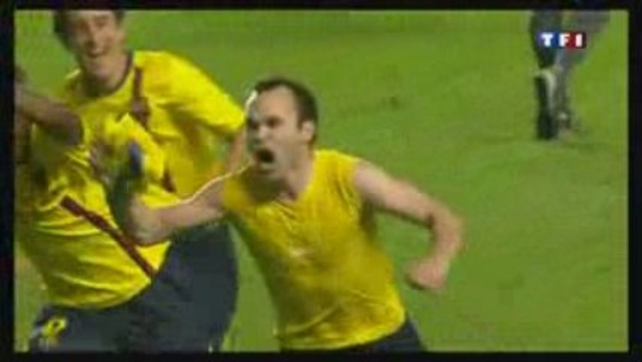 BUT INIESTA CHELSEA - BARCELONE