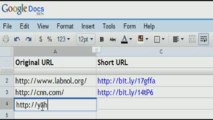 Create TinyURLs in Google Docs