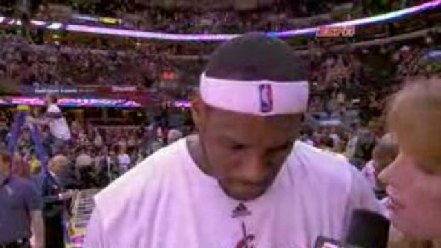NBA LeBron James talks about the key to winning Game 2, and