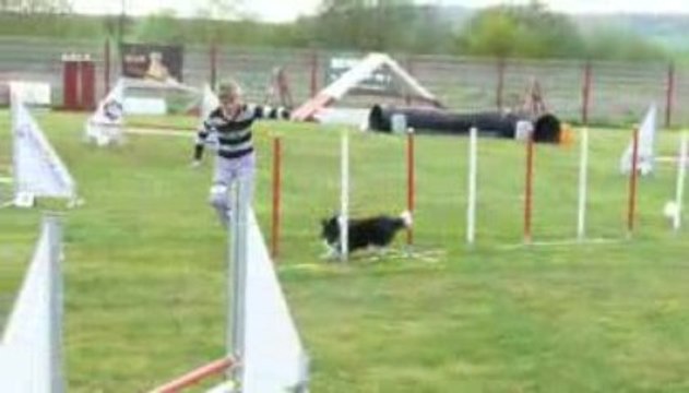Championnat de Lorraine agility Mélanie&Vixie 190409