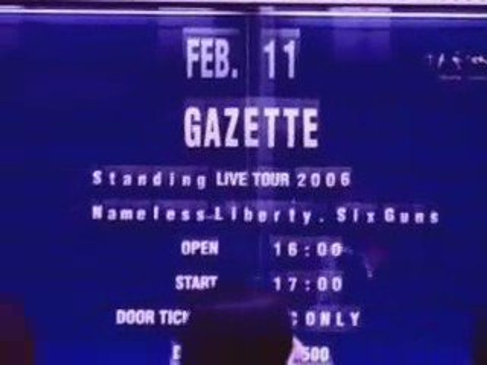 the GazettE - Nameless Liberty Six Guns Partie 1 VOSTA