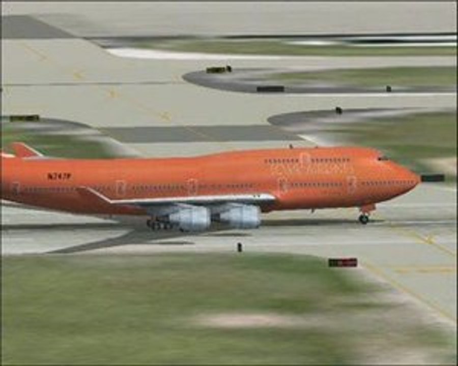 Avion vidéo Flight Simulator 2004 (décollage)