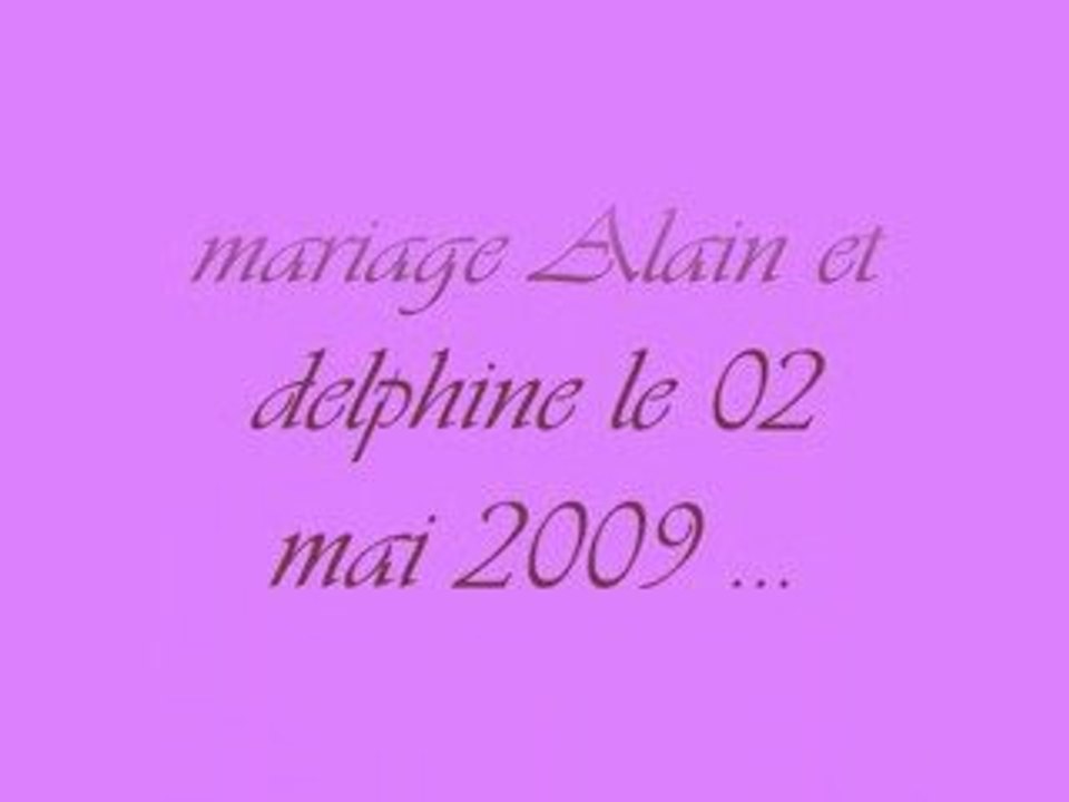 alain et delphine mariage