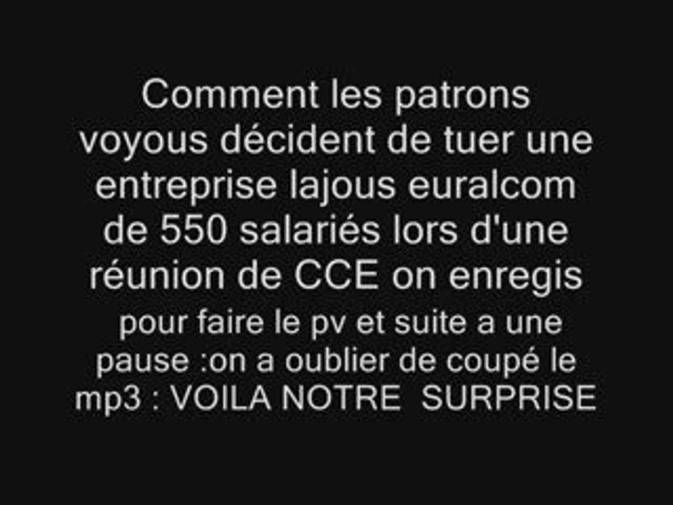 Preuve: qu'il y a des patrons voyous